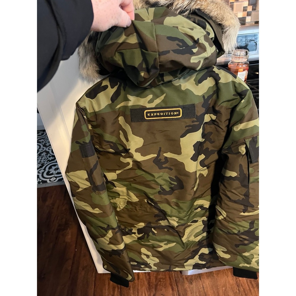 New Canada Goose Expedition Parka Camo Print Womens size XL & Receipt - Picture 4 of 15